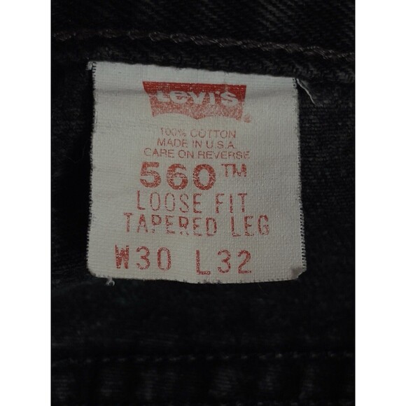 Vintage Levi’s 560  Red Tab Loose Fit Tapered Men's Size 30x32  Jeans  USA ‘99 - Picture 8 of 11
